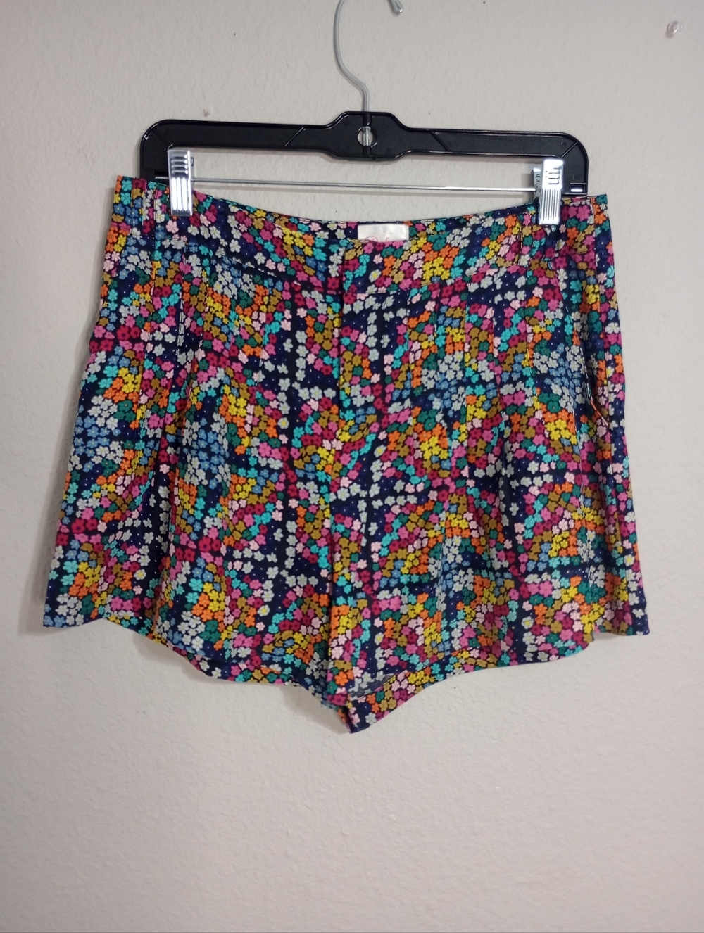 Parker Floral Print Flowy Silk Shorts Multicolor